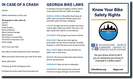bbga bike safety card back