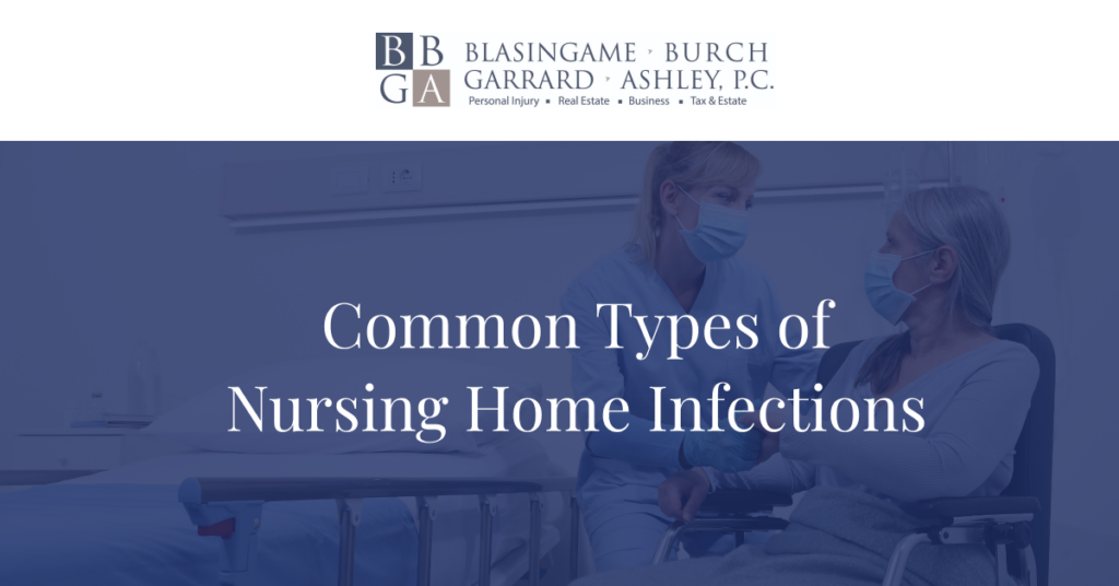 Common types of infections in nursing homes