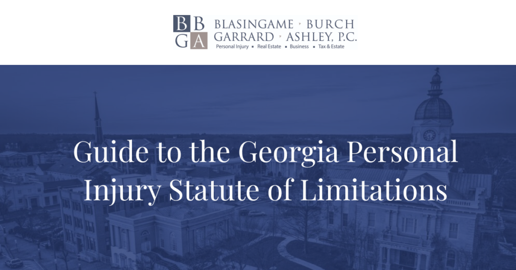 Georgia statute of limitations for personal injury