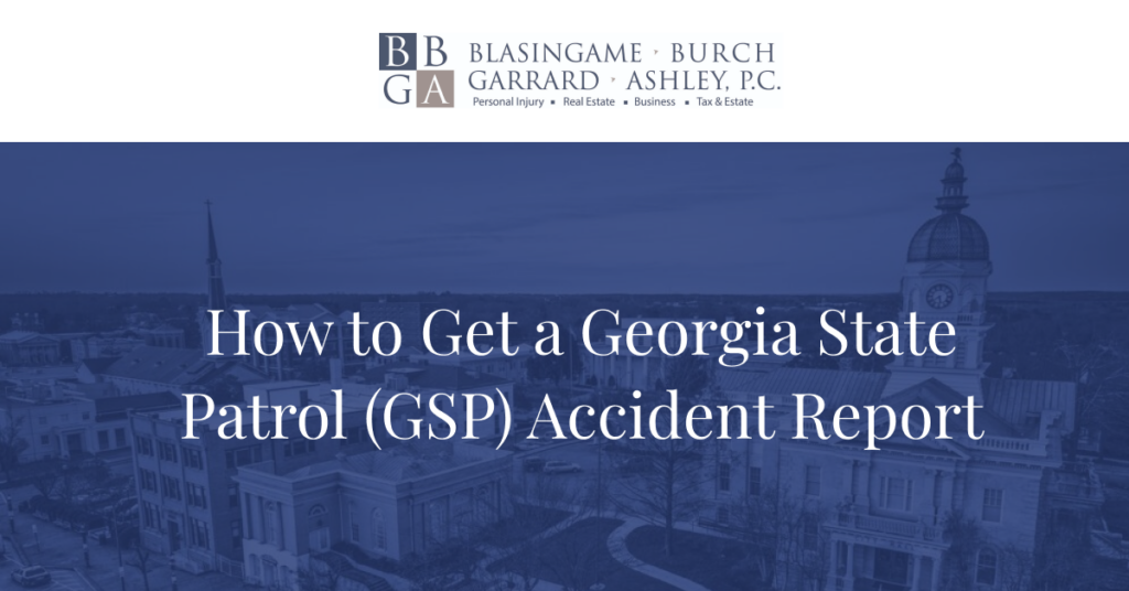 how to get a GA state patrol accident report