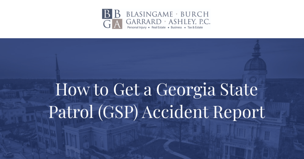 how to get a GA state patrol accident report