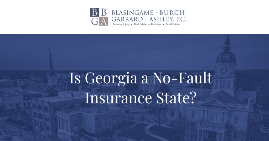 Is Georgia a no fault state for auto insurance