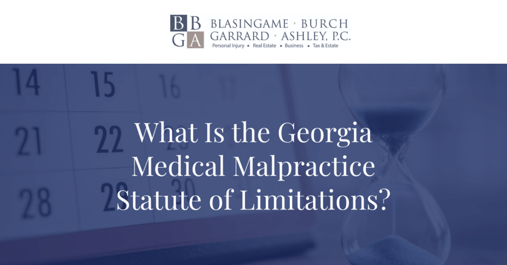 medical malpractice statute of limitations in Georgia