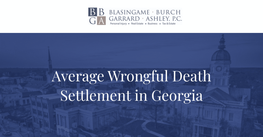 Average wrongful death settlement Georgia