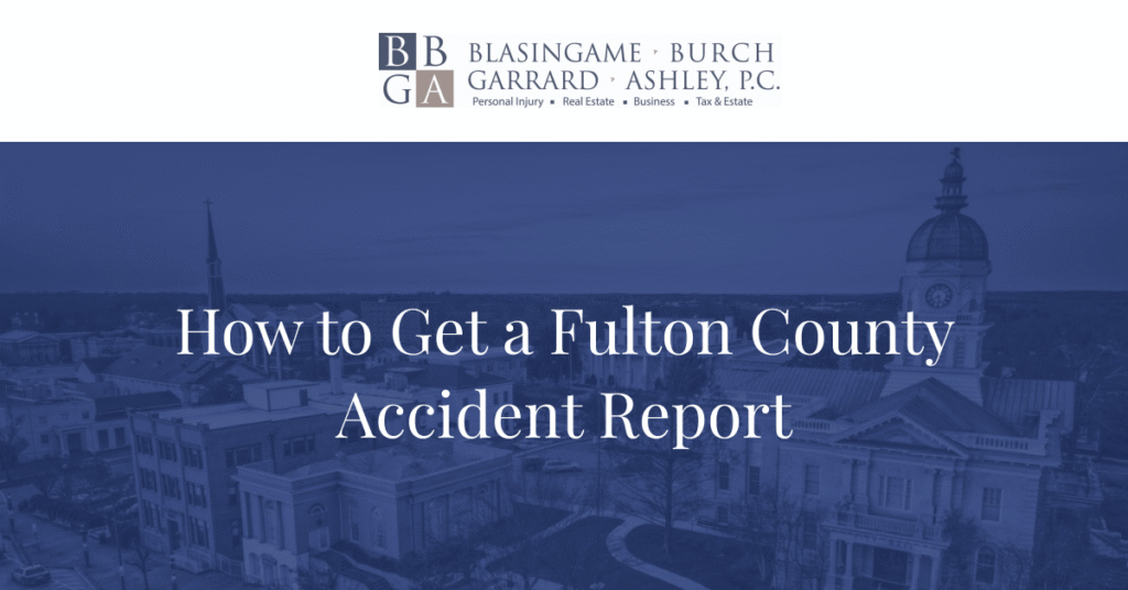 Get a Fulton County police accident report